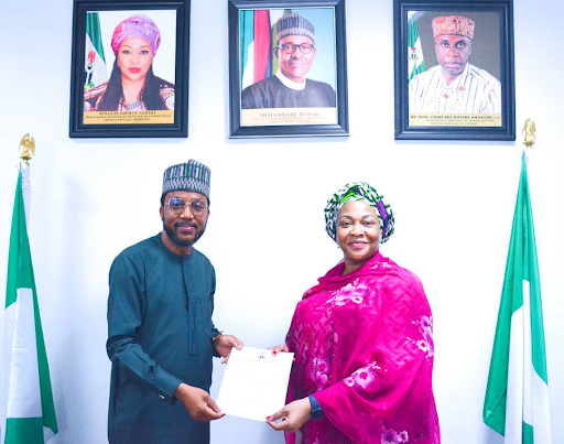 PHOTO: Bello-Koko receives appointment letter as NPA Managing Director