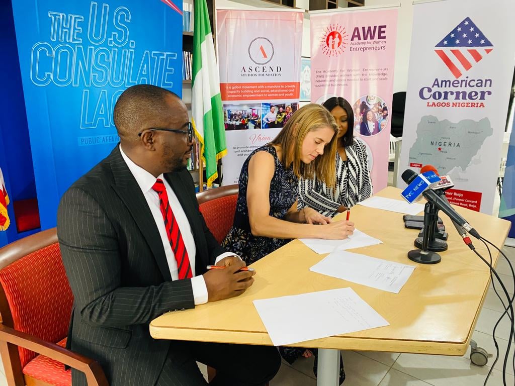 U.S. Consulate signs tripartite agreement, announces 2022 academy for women entrepreneurs